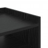 Szafka Nocna z półką 2 pcs Czarny Dąb 40 x 40 x 61 cm