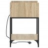 Szafka Nocna z półką 2 pcs Dąb Sonoma 40 x 40 x 61 cm