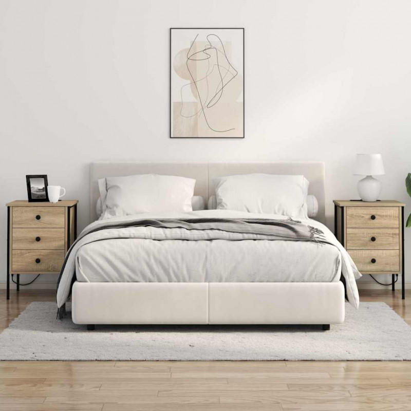 Szafka Nocna Dąb Sonoma 42 x 41 x 61 cm Materiał drewnopochodny