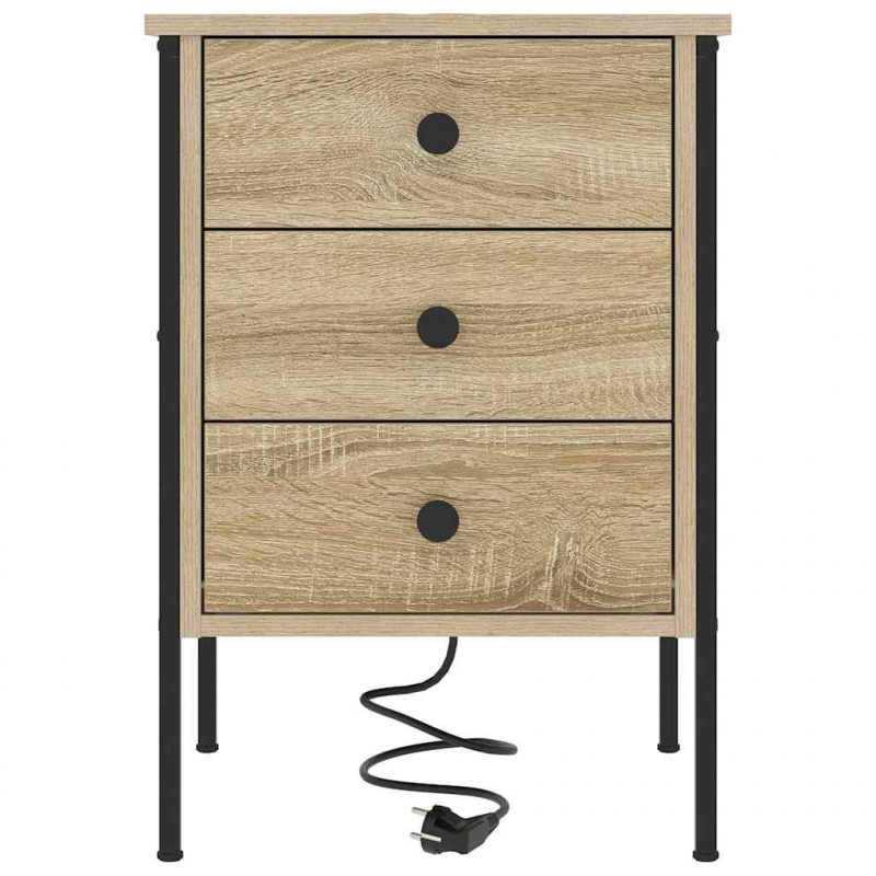 Szafka Nocna Dąb Sonoma 42 x 41 x 61 cm Materiał drewnopochodny