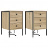Szafka Nocna z szufladą 2 pcs Dąb Sonoma 42 x 41 x 61 cm