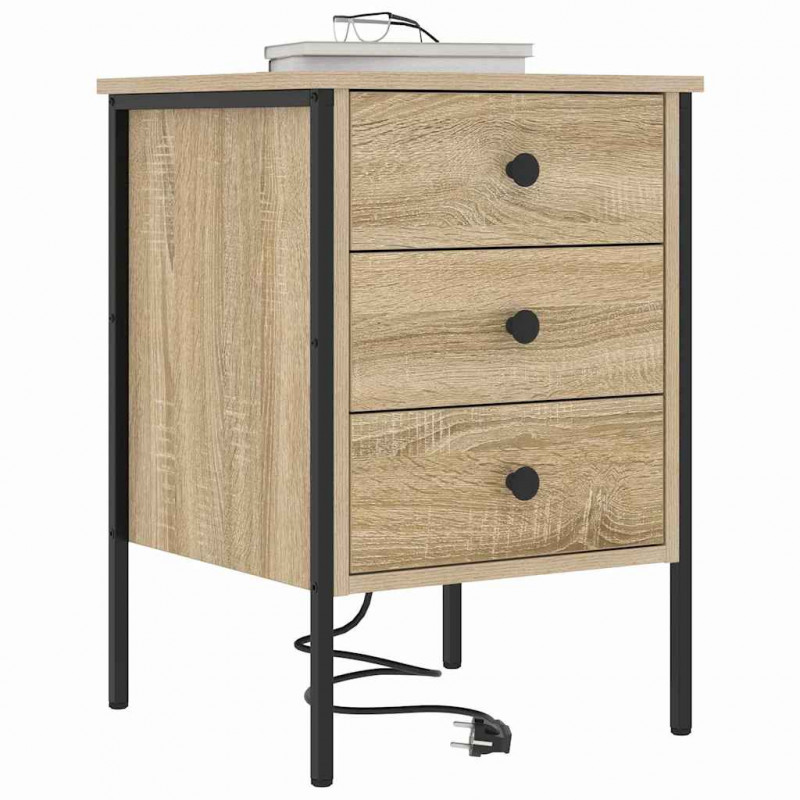Szafka Nocna z szufladą 2 pcs Dąb Sonoma 42 x 41 x 61 cm