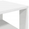 Półka na buty, biała, 61x32x70 cm, materiał drewnopochodny