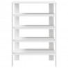 Półka na buty, biała, 61x32x87,5 cm, materiał drewnopochodny