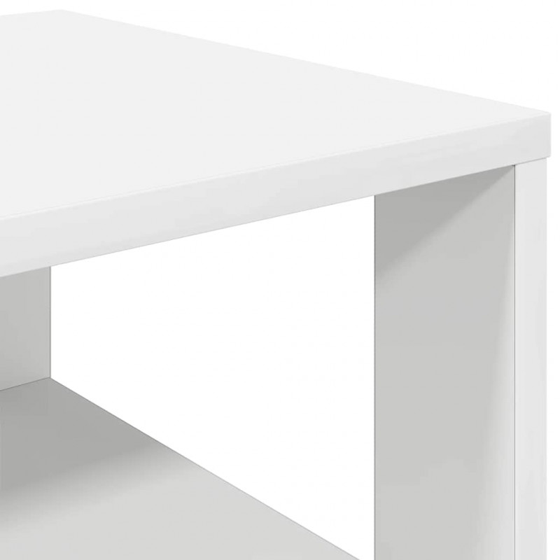 Półka na buty, biała, 61x32x87,5 cm, materiał drewnopochodny