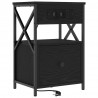 Szafka Nocna z szufladą 2 pcs Czarny Dąb 40 x 31 x 60 cm