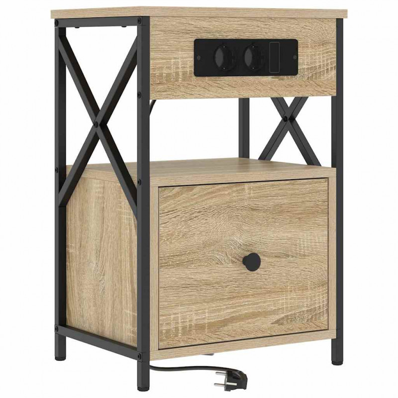 Szafka Nocna z szufladą 2 pcs Dąb Sonoma 40 x 31 x 60 cm