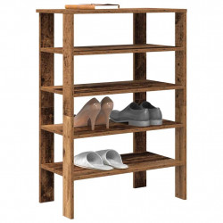 Półka na buty, stare drewno, 61x32x87,5 cm
