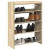 Stojak na buty, dąb sonoma 60x25x81 cm, materiał drewnopochodny