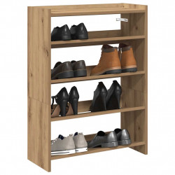 Stojak na buty, dąb artisan, 60x25x81 cm