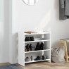 Stojak na buty, biała, 60x25x62 cm, materiał drewnopochodny