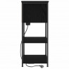 Szafka Nocna Czarny Dąb 55 x 31 x 76 cm Materiał drewnopochodny