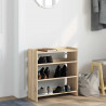 Stojak na buty, dąb sonoma 60x25x62 cm, materiał drewnopochodny