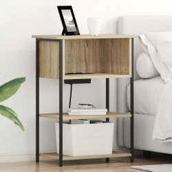 Szafka Nocna Dąb Sonoma 55 x 31 x 76 cm Materiał drewnopochodny
