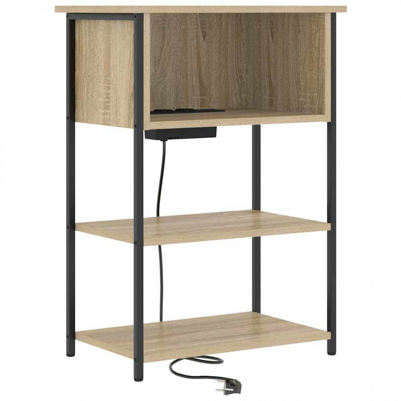 Szafka Nocna Dąb Sonoma 55 x 31 x 76 cm Materiał drewnopochodny