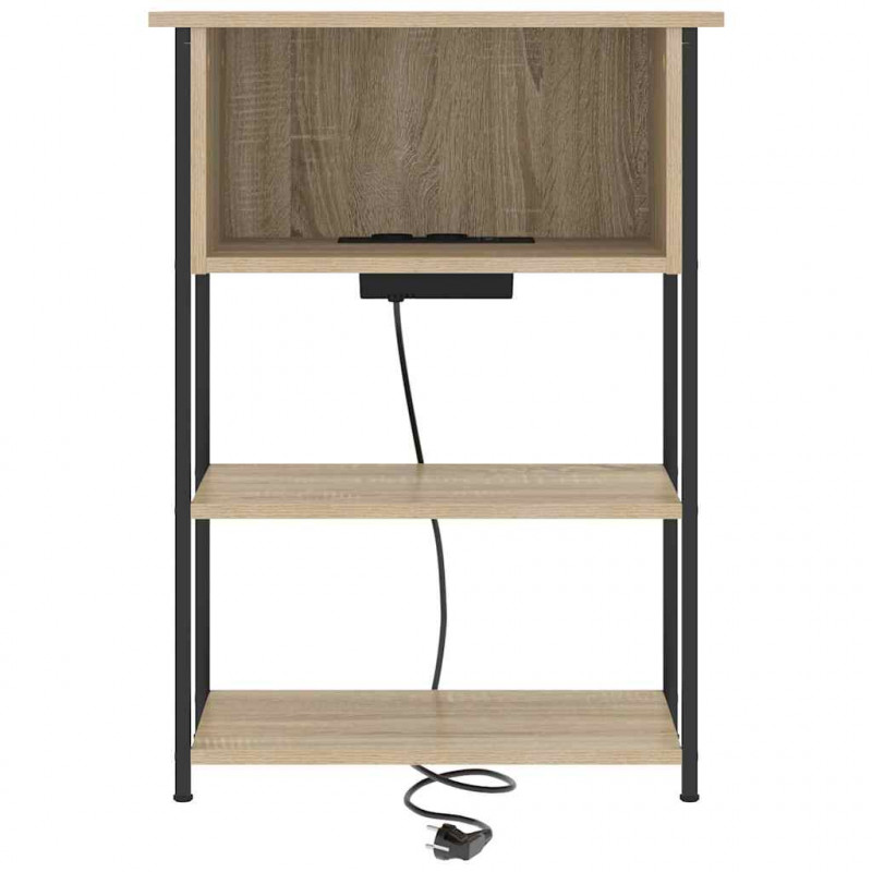 Szafka Nocna Dąb Sonoma 55 x 31 x 76 cm Materiał drewnopochodny