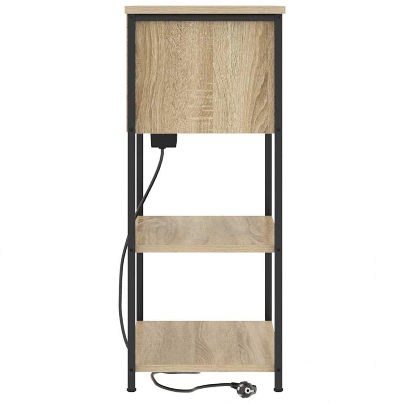 Szafka Nocna Dąb Sonoma 55 x 31 x 76 cm Materiał drewnopochodny