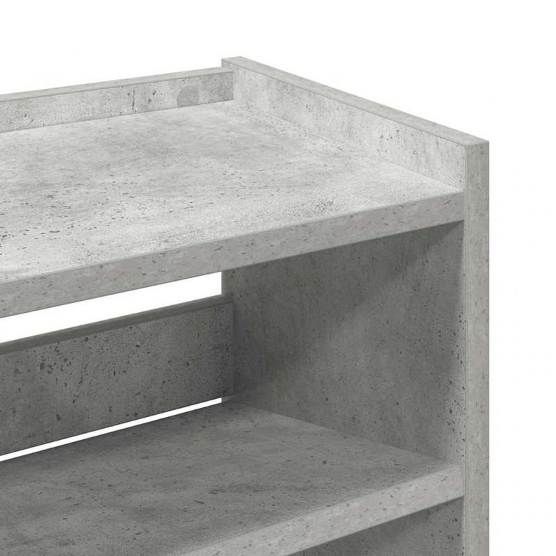 Stojak na buty, betonowa szarość, 60x25x62 cm