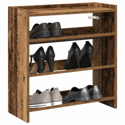 Stojak na buty, stare drewno, 60x25x62 cm