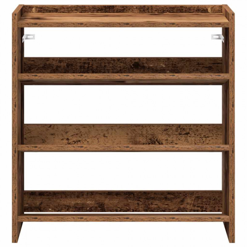 Stojak na buty, stare drewno, 60x25x62 cm