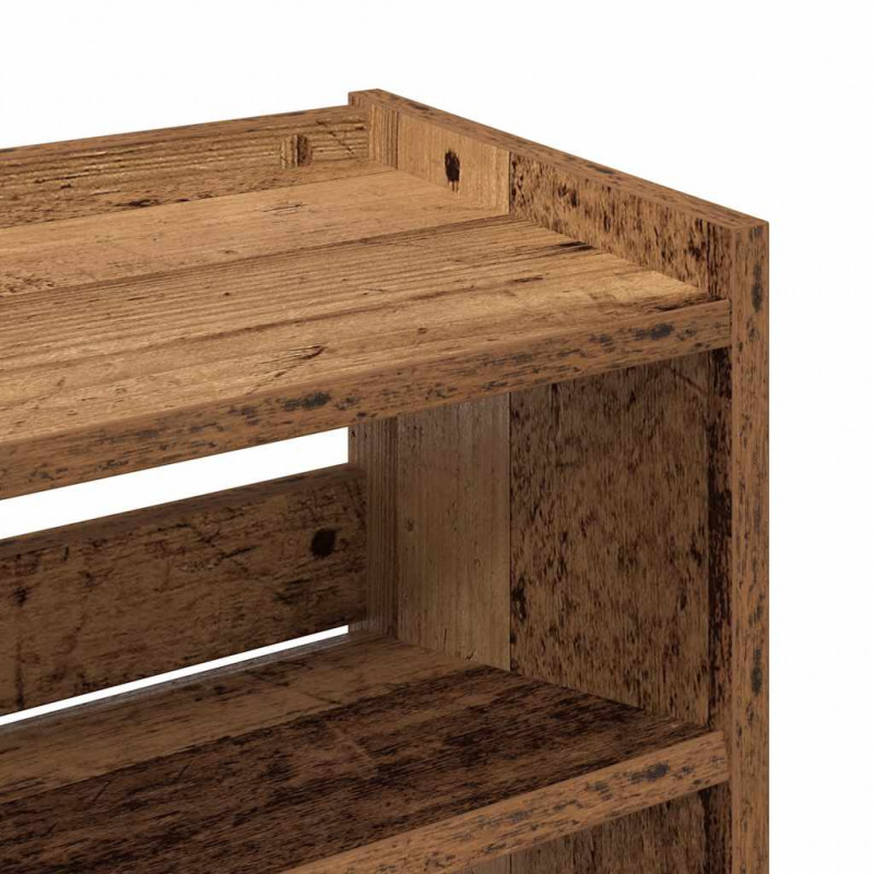 Stojak na buty, stare drewno, 60x25x62 cm