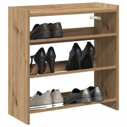 Stojak na buty, dąb artisan, 60x25x62 cm
