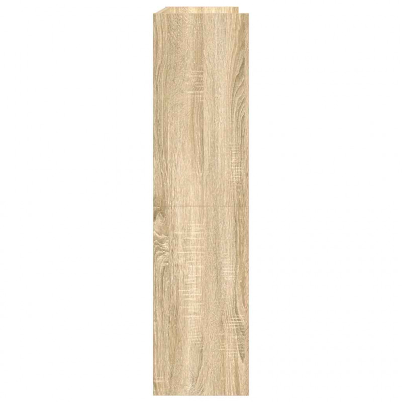 Stojak na buty, dąb sonoma 80x25x100cm, materiał drewnopochodny