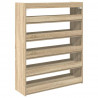 Stojak na buty, dąb sonoma 80x25x100cm, materiał drewnopochodny