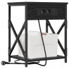 Szafka Nocna 2 pcs Czarny Dąb 41 x 31 x 51 cm