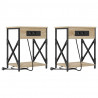 Szafka Nocna 2 pcs Dąb Sonoma 41 x 31 x 51 cm