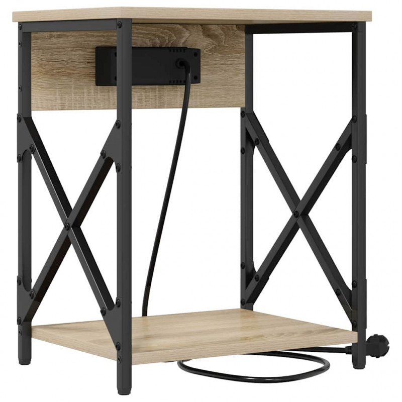 Szafka Nocna 2 pcs Dąb Sonoma 41 x 31 x 51 cm