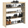 Półka na buty, dąb sonoma 80x25x81 , materiał drewnopochodny