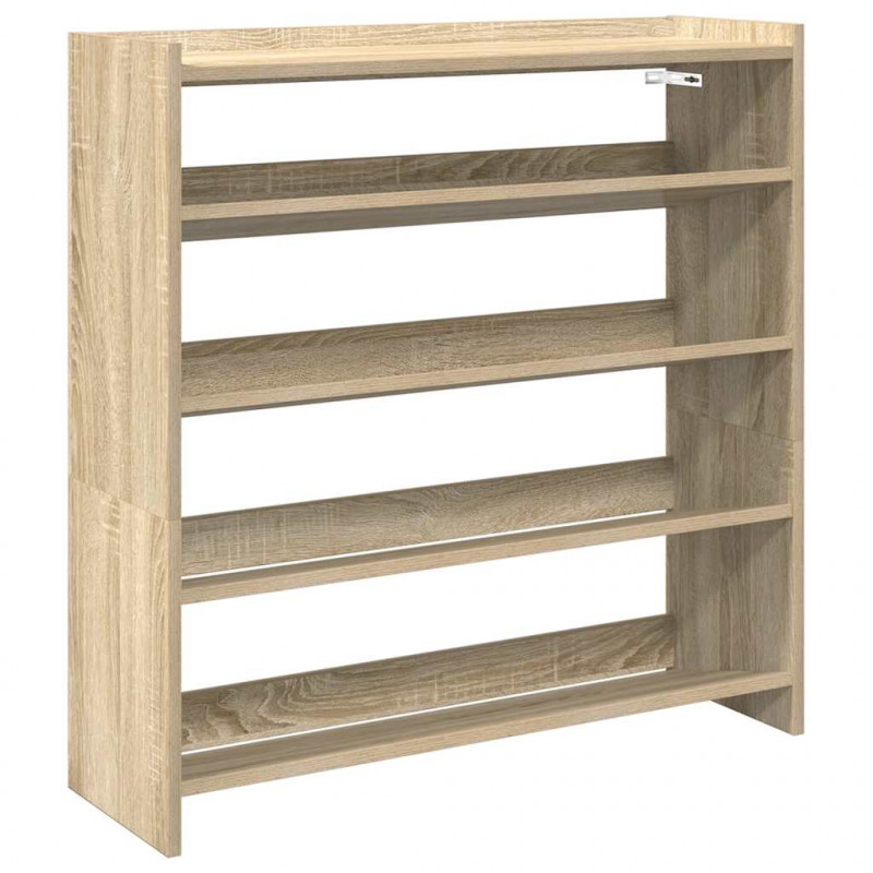 Półka na buty, dąb sonoma 80x25x81 , materiał drewnopochodny