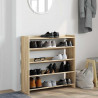 Półka na buty, dąb sonoma 80x25x81 , materiał drewnopochodny