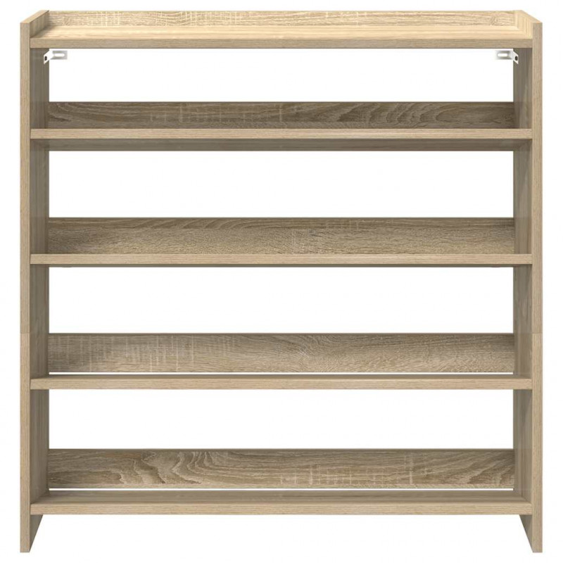 Półka na buty, dąb sonoma 80x25x81 , materiał drewnopochodny