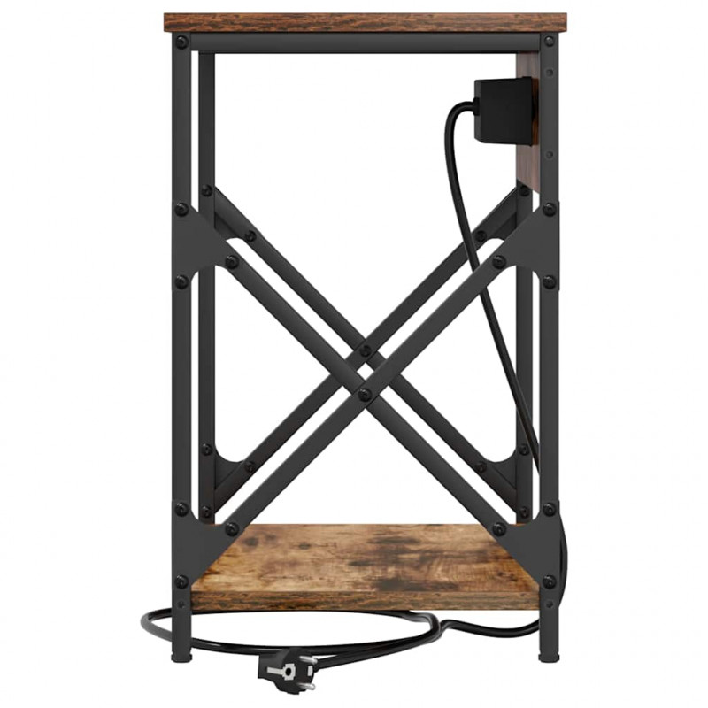 Szafka Nocna 2 pcs Dąb wędzony 41 x 31 x 51 cm