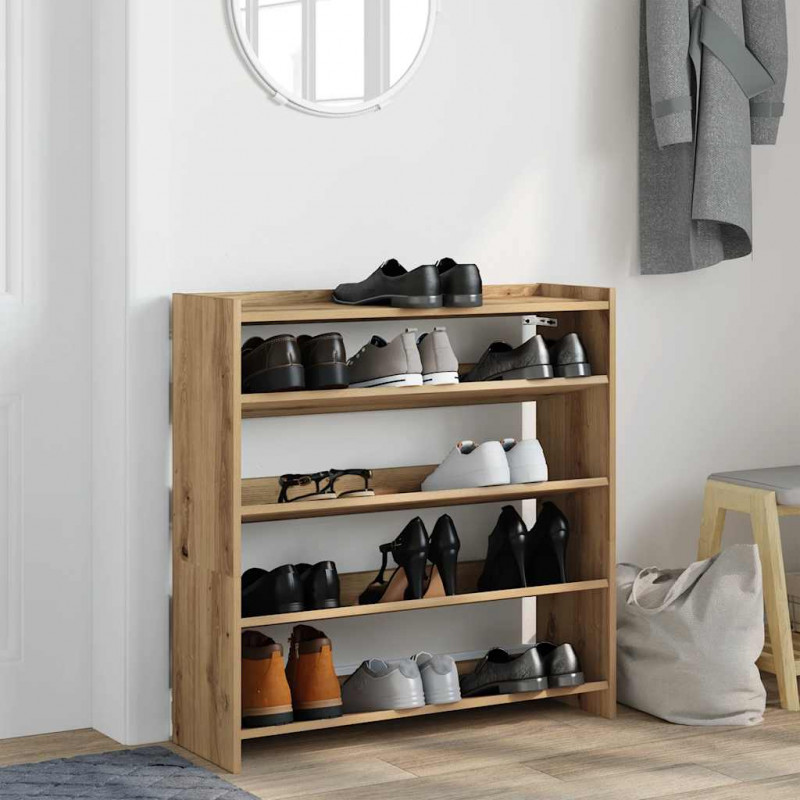 Półka na buty, dąb artisan, 80x25x81 cm