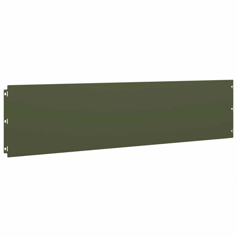 Obrzeża trawnikowe 10 szt. Oliwkowo-zielone 25x103 cm