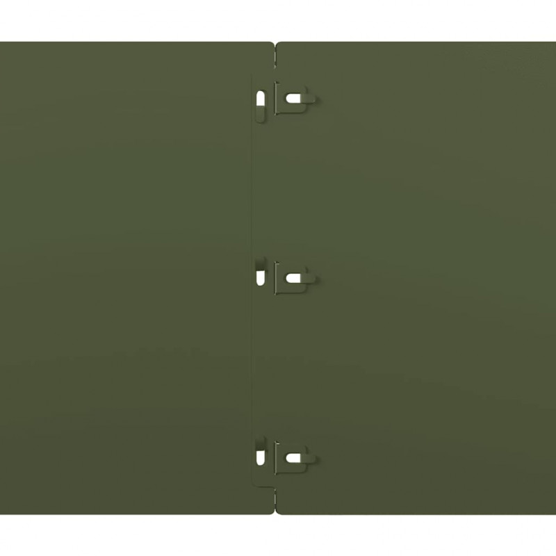 Obrzeża trawnikowe 10 szt. Oliwkowo-zielone 25x103 cm