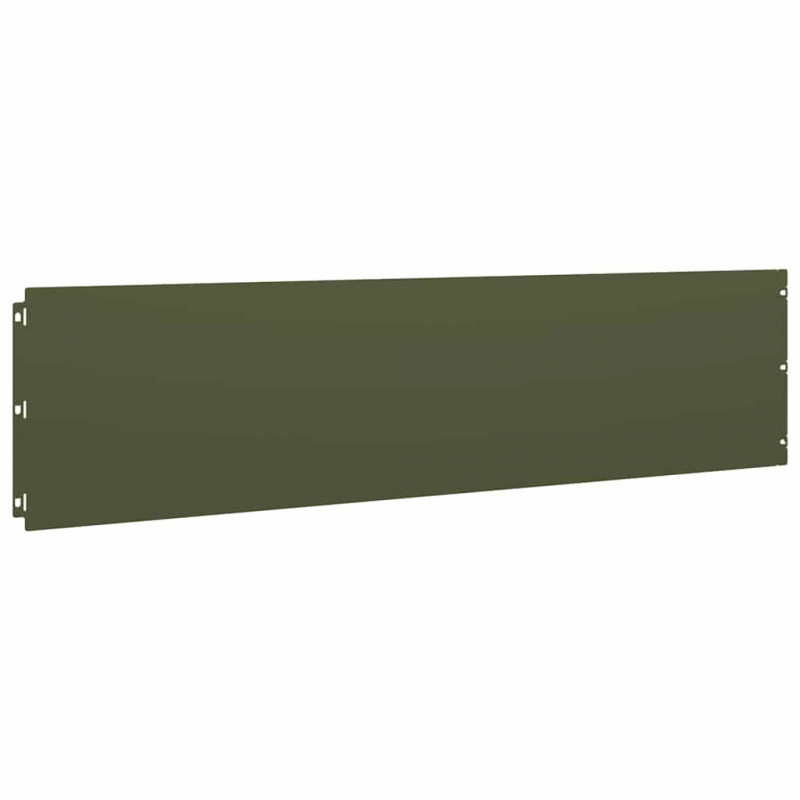 Obrzeża trawnikowe 20 szt. Oliwkowo-zielone 25x103 cm