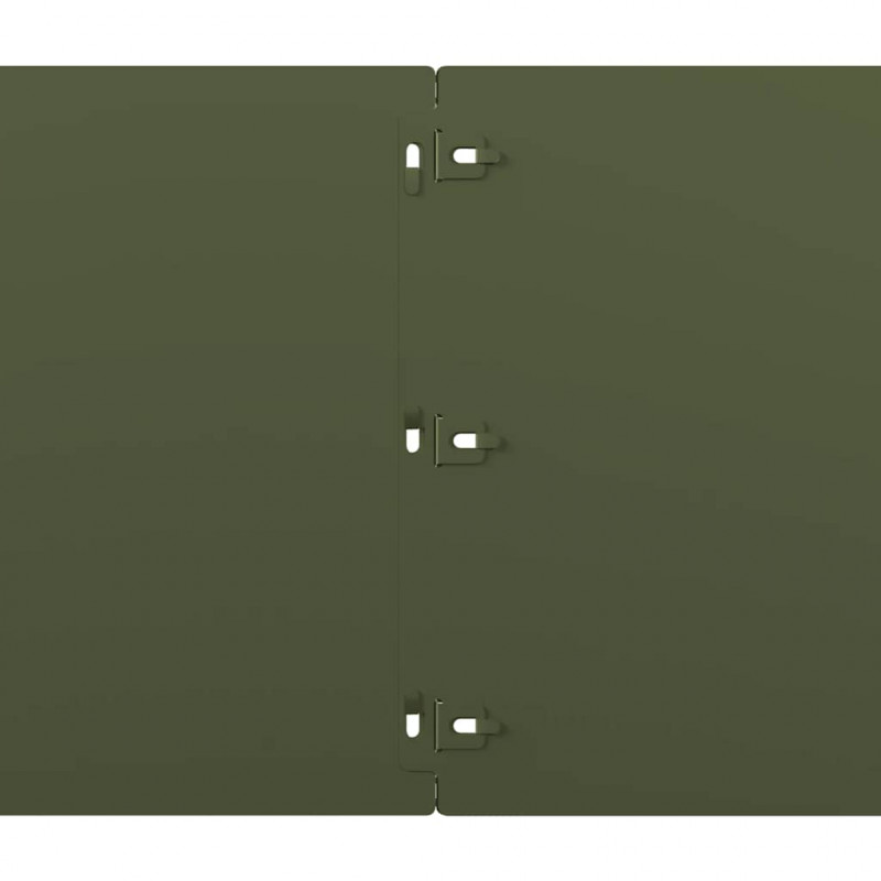Obrzeża trawnikowe 20 szt. Oliwkowo-zielone 25x103 cm