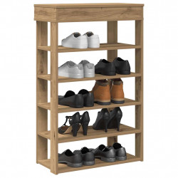 Stojak na buty, dąb artisan, 60x30x98 cm