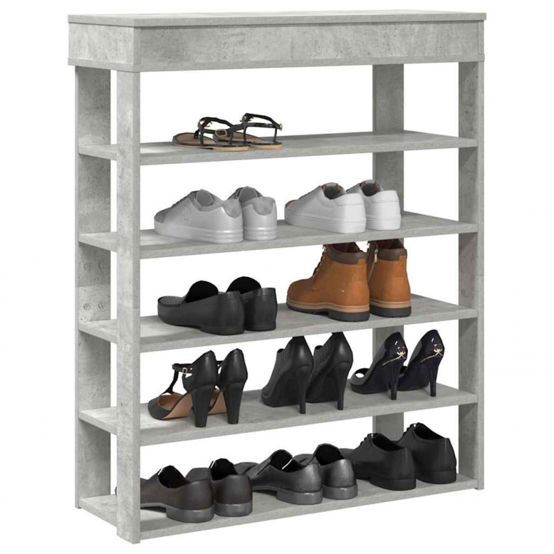 Półka na buty, Concrete Oak 80x30x98 cm