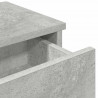 Półka ścienna z szufladami, szarość betonu 100x37,5x19 cm