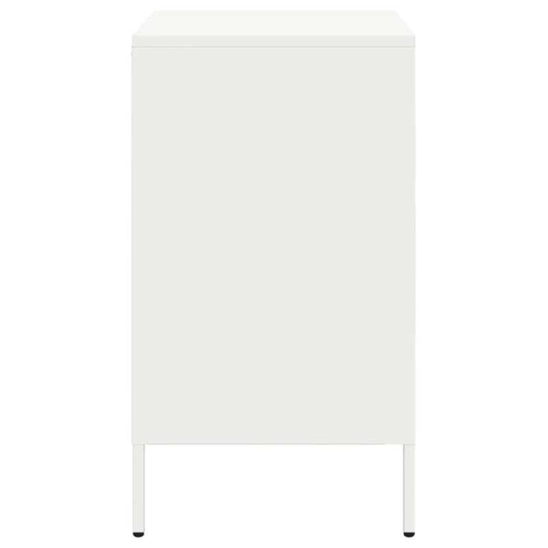 Szafka nocna, biała, 36x39x68 cm, stal