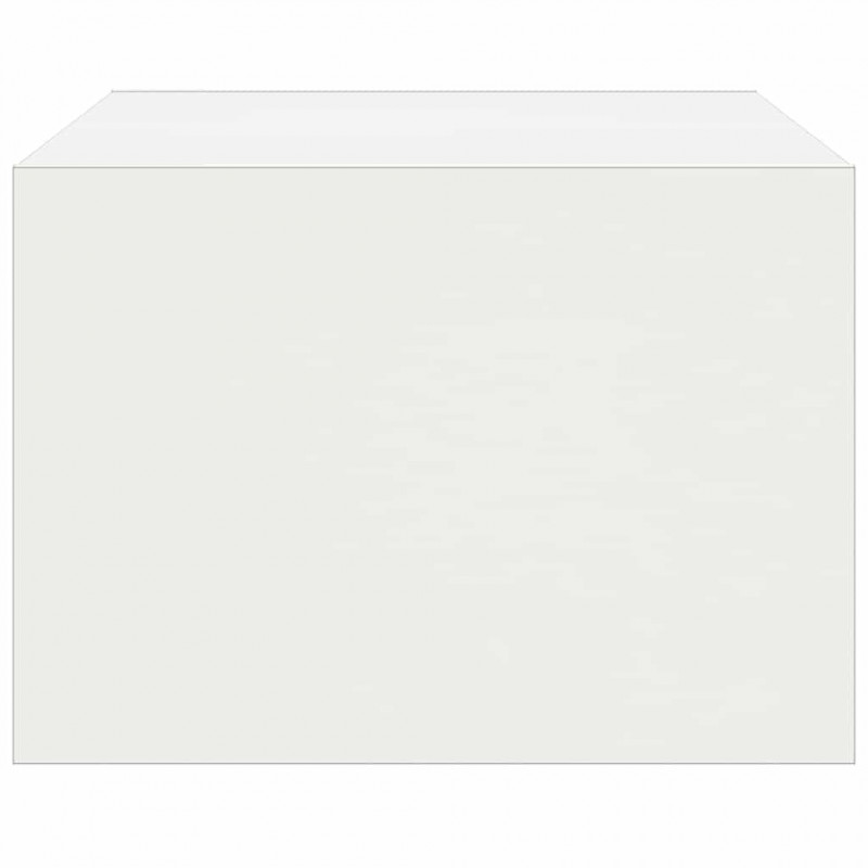 Szafka pod TV z oświetleniem LED, biała, 75x35,5x25 cm