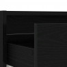 Szafka pod TV z oświetleniem LED, czarna, 75x35,5x25 cm