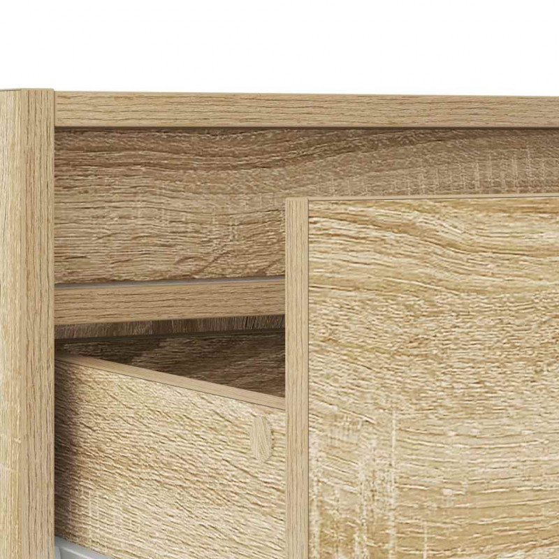 Szafka pod TV z oświetleniem LED, dąb sonoma, 75x35,5x25 cm