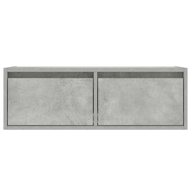 Szafka pod TV z oświetleniem LED, szarość betonu, 75x35,5x25 cm