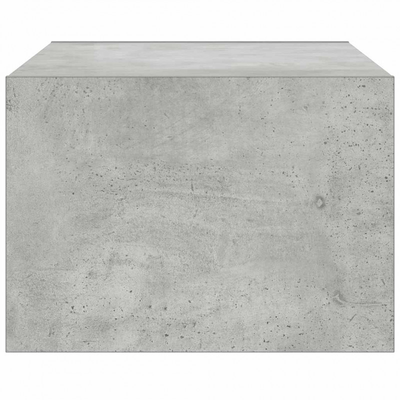 Szafka pod TV z oświetleniem LED, szarość betonu, 75x35,5x25 cm